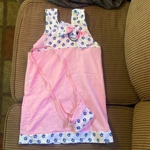 Little Girls Dress 👗 Matching Purse And Hair Bow It’s Pink 💞💞💞💞